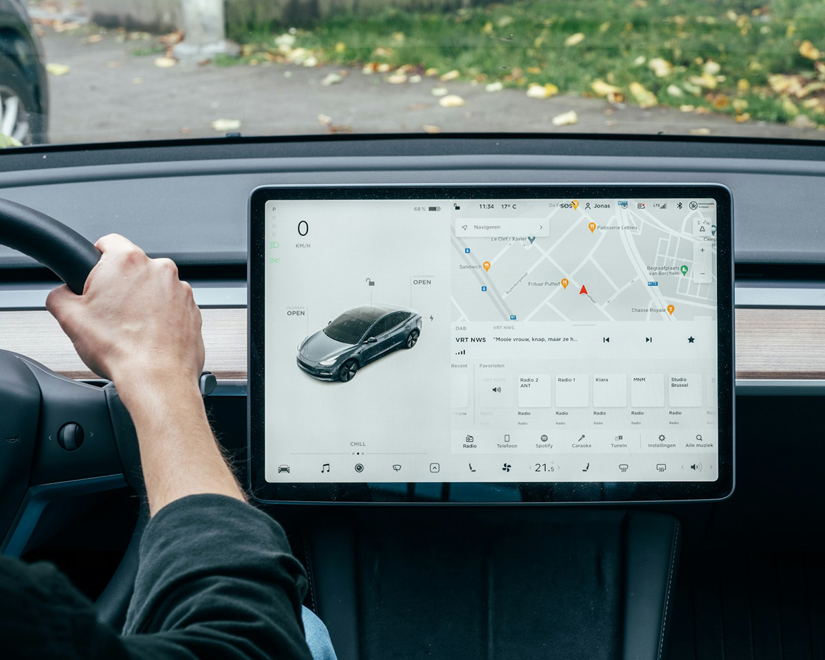 Tesla Model 3 interface