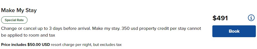Hilton Make My Stay Promotion Example