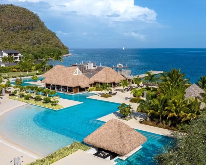 aerial view of the InterContinental Dominica Cabrits Resort & Spa