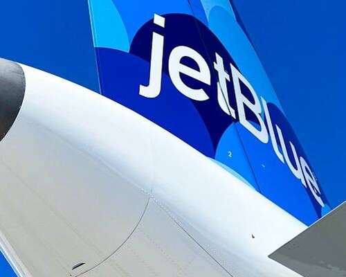 JetBlue tail.