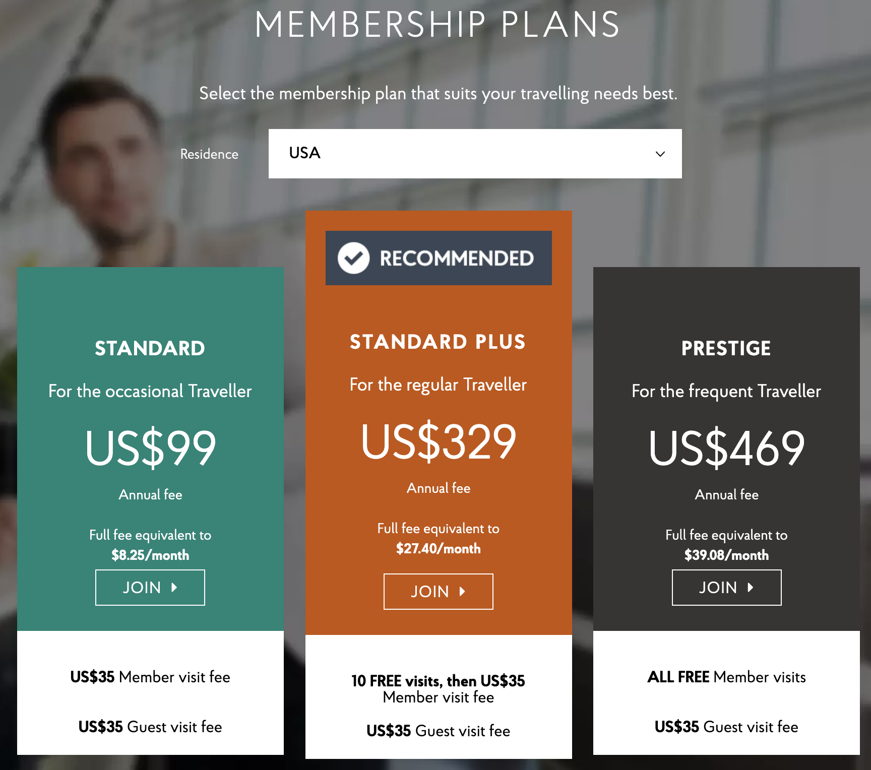 Priority Pass Member tiers and prices