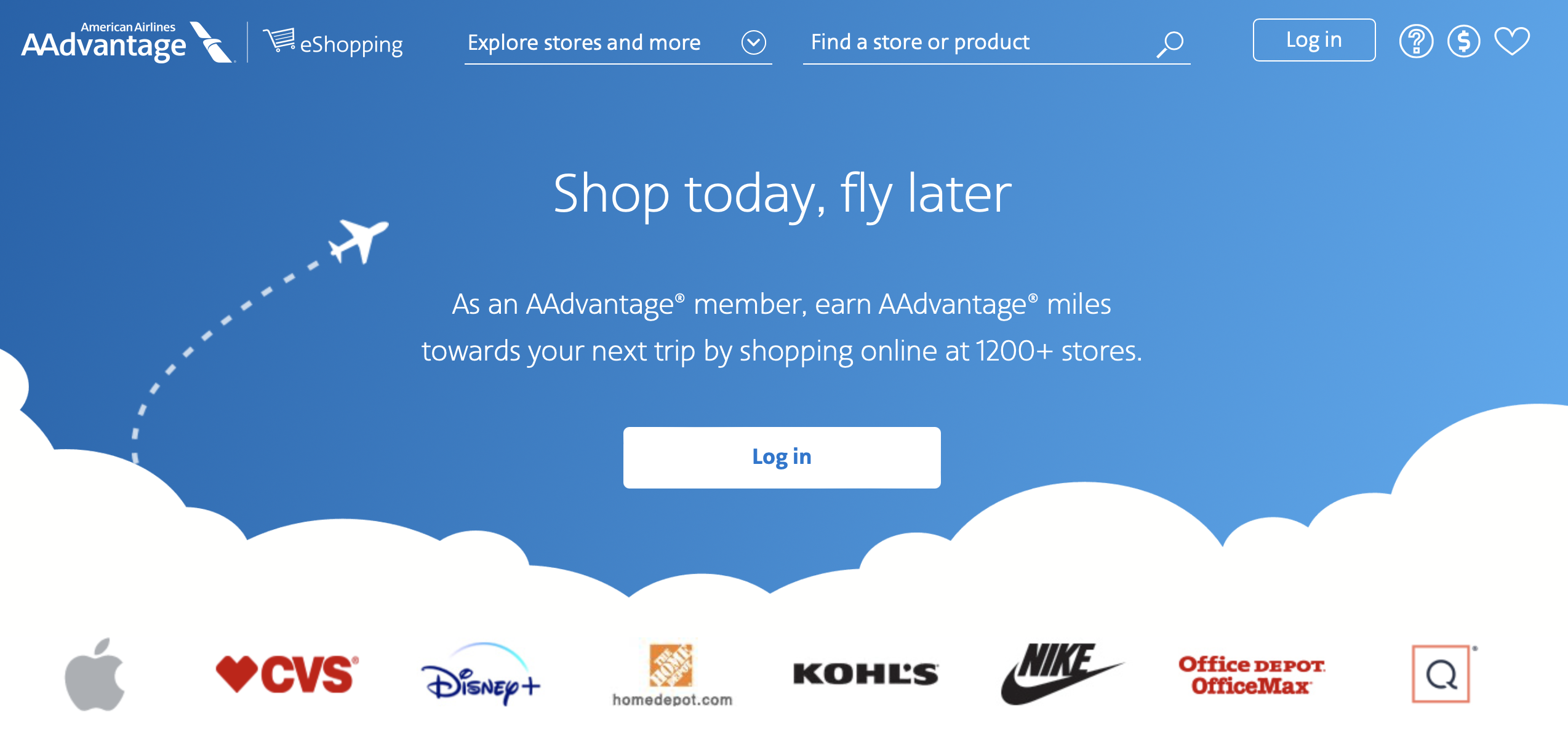 AA eShopping banner image.