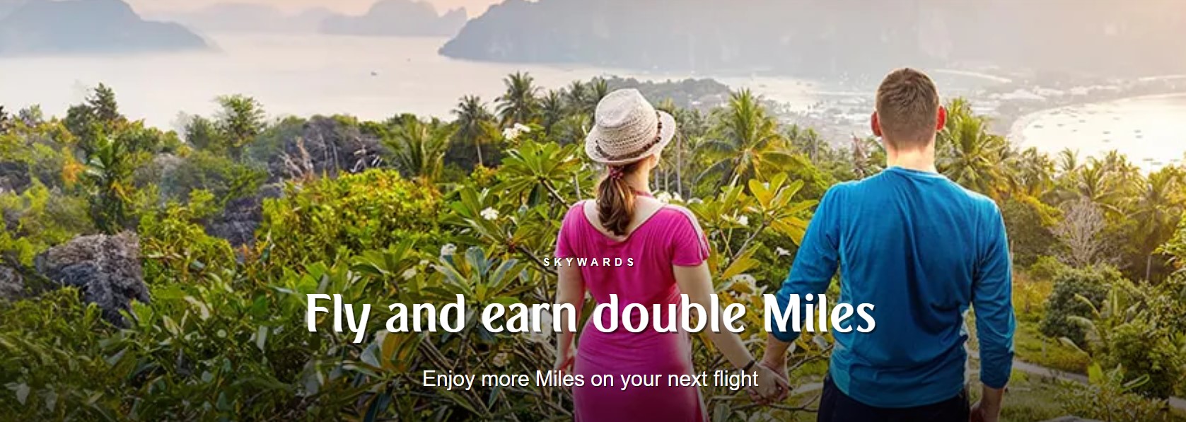 Emirates Double Points Promotion banner