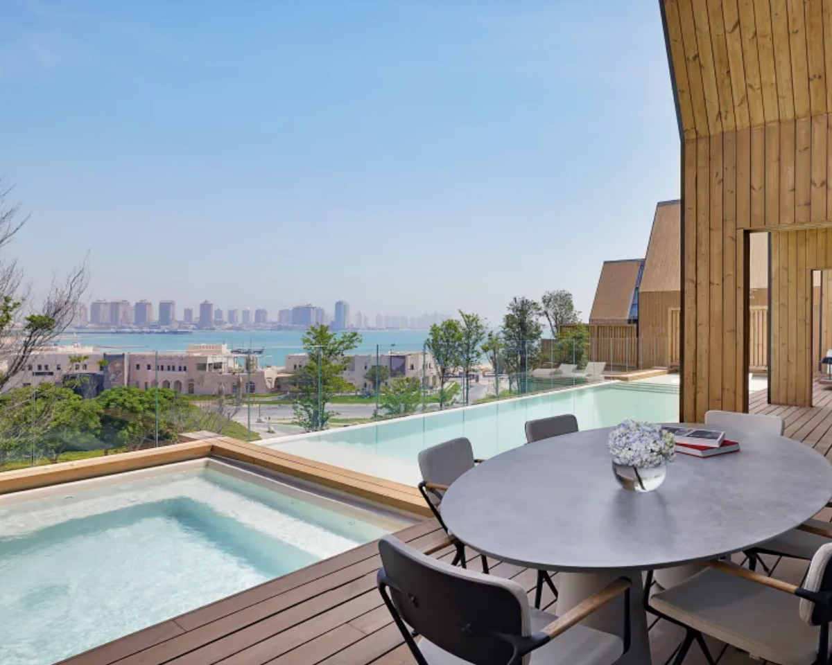 Skyline view from the Katara Hills Doha, LXR Hotels & Resorts