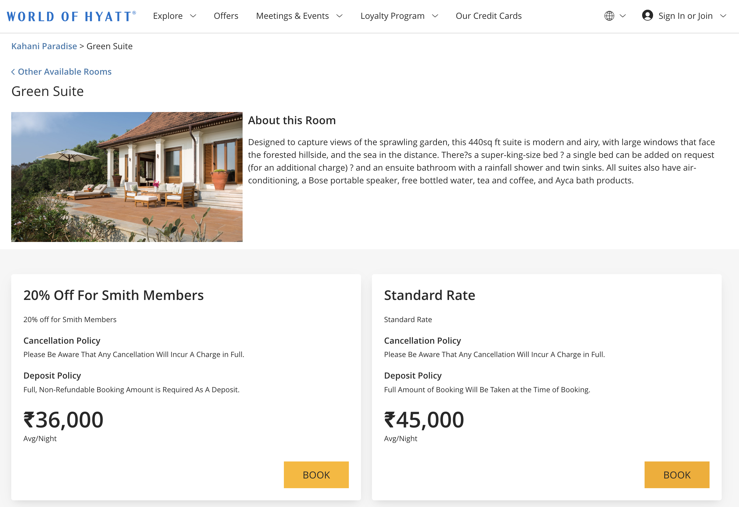 Cash rates at Kahani Paradise.