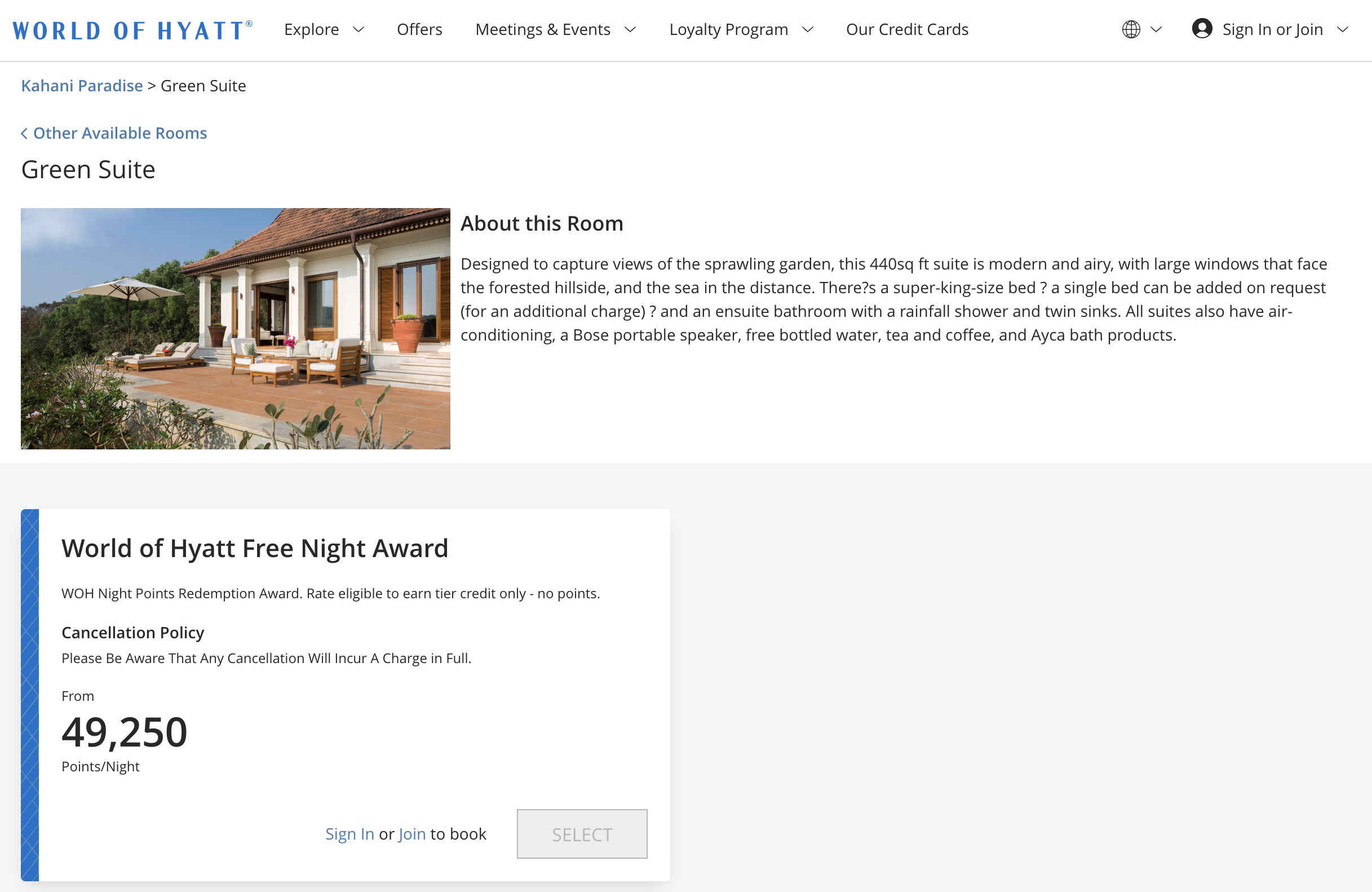 Award rates at Kahani Paradise
