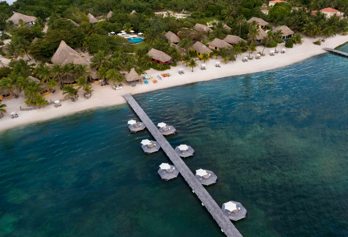 Matachica Resort and Spa Belize overhead view