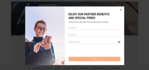 SIXT status match personal details page