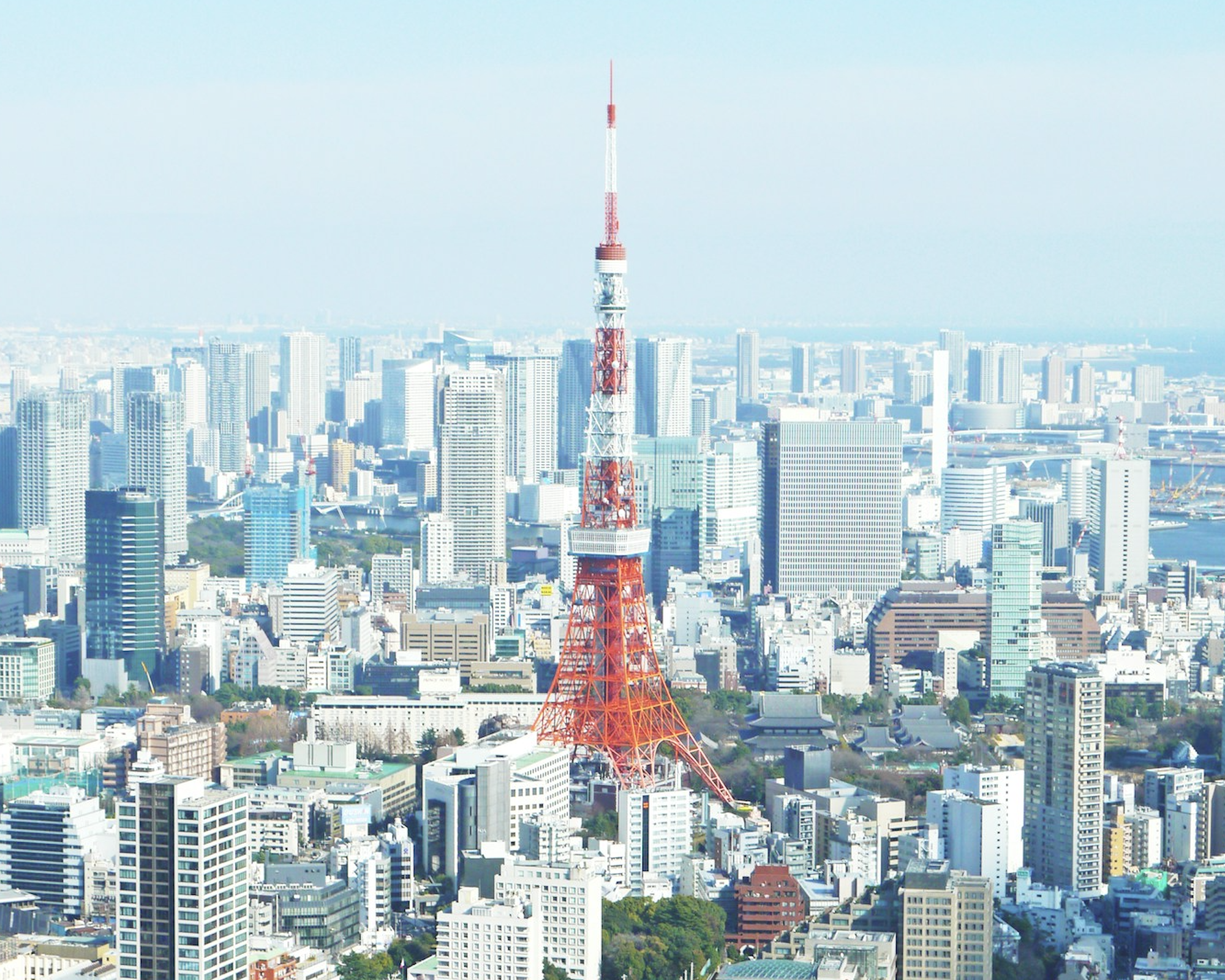 Tokyo skyline.