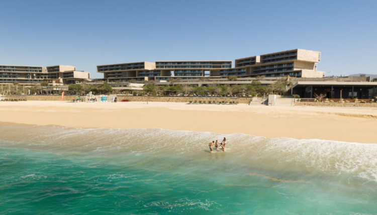 A photo of the beach at Solaz resort