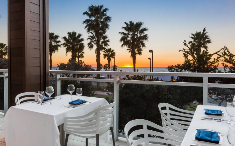 Photo of a sunset view from the Wyndham Grand Clearwater