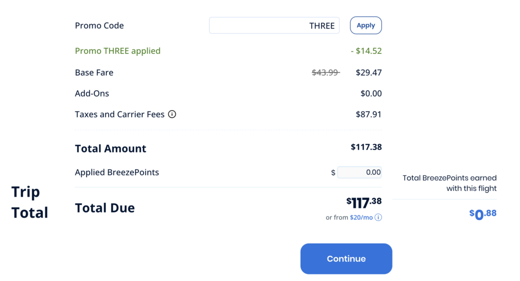Breeze Promo Code 33 Off RoundTrip Cash or Award Flights