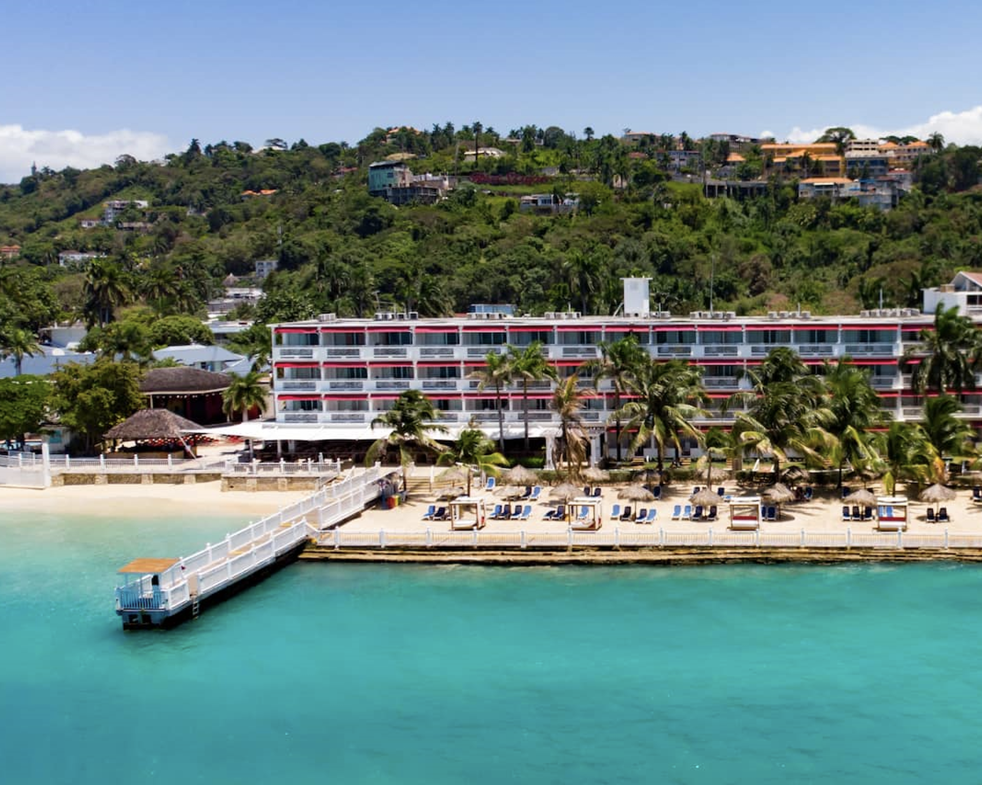 Aerial view of the Grand Decameron Montego Beach