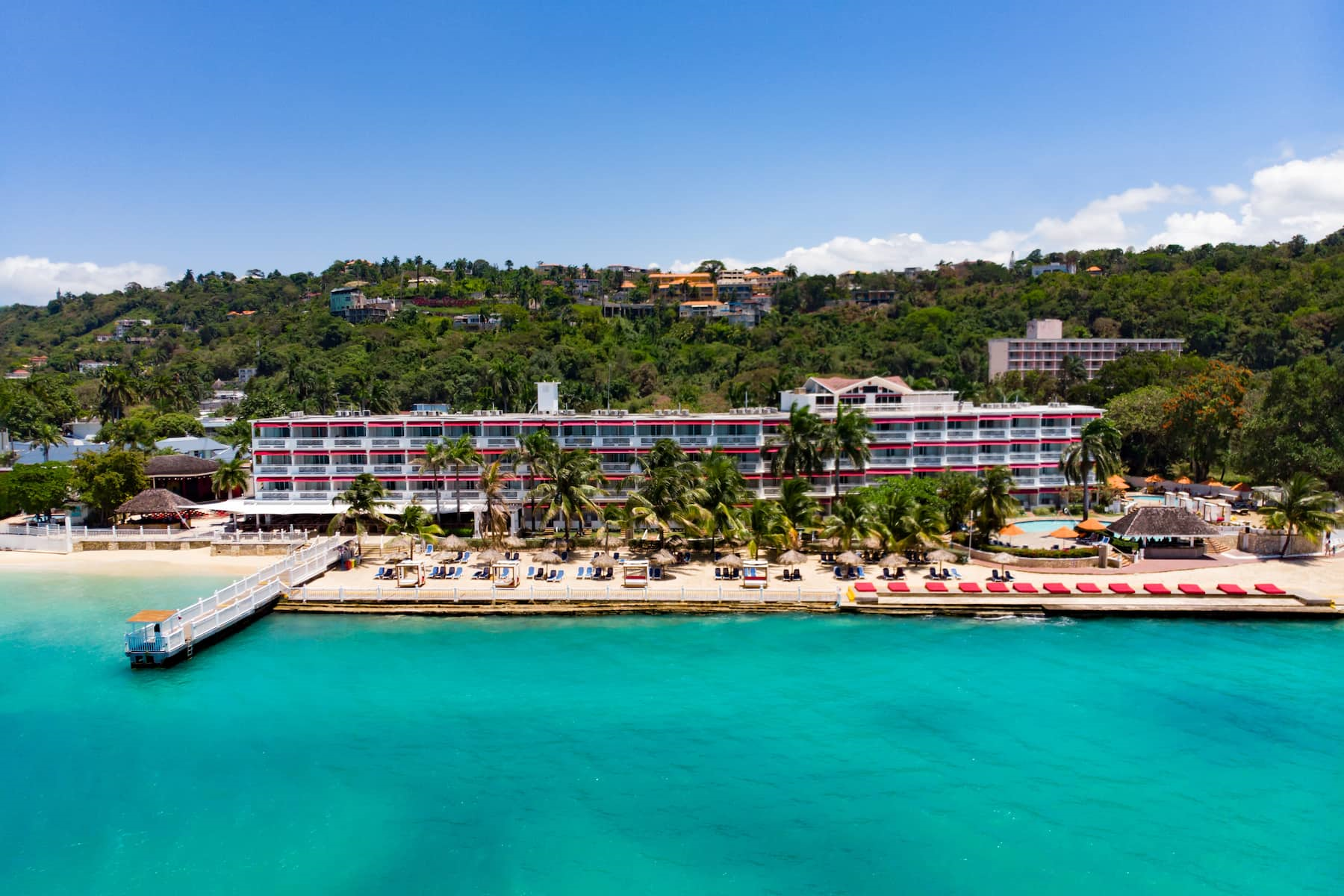 Aerial view of the Grand Decameron Montego Beach