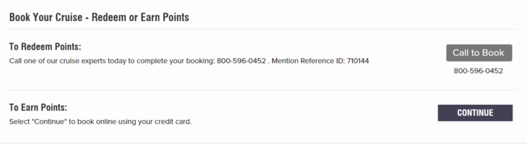 Screen Shot of Marriott's Book with Points page, showing your options to book with cash or points.