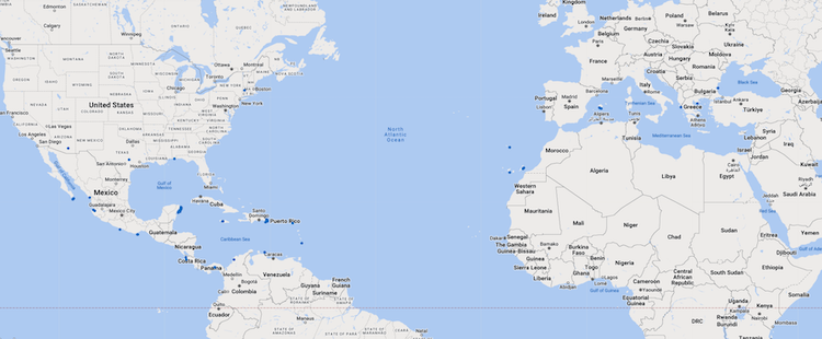 World of Hyatt remaining brands map