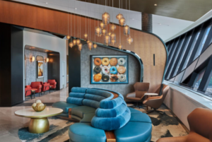 A photo of the Delta Sky Club in BOS International Terminal E.