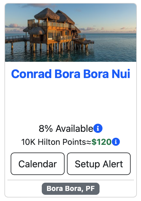 MaxMyPoint hotel option