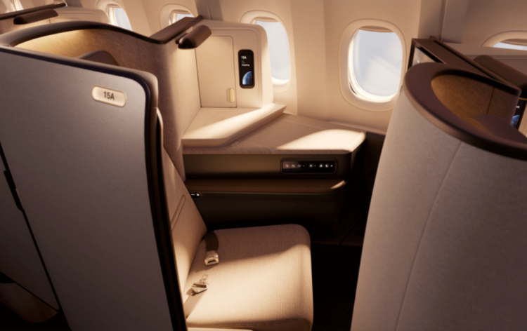 Photo of a Cathay Pacific Business Class seat