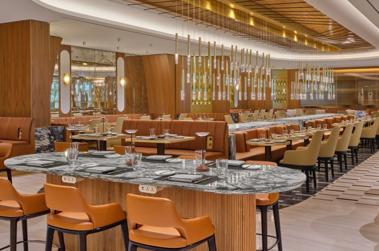 Photo of the Brasserie at the Delta One Lounge in JFK