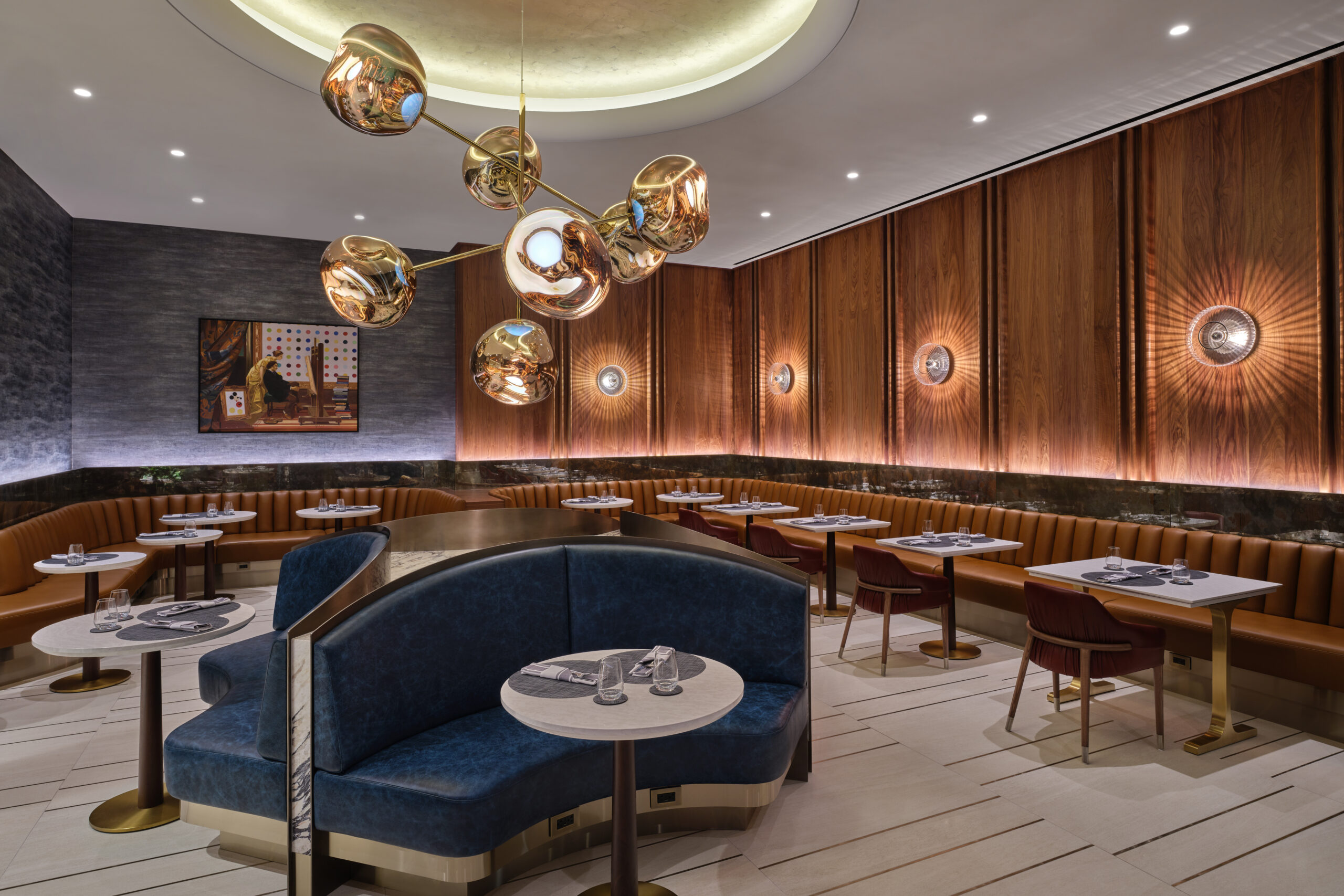 Delta One Lounge LAX dining room