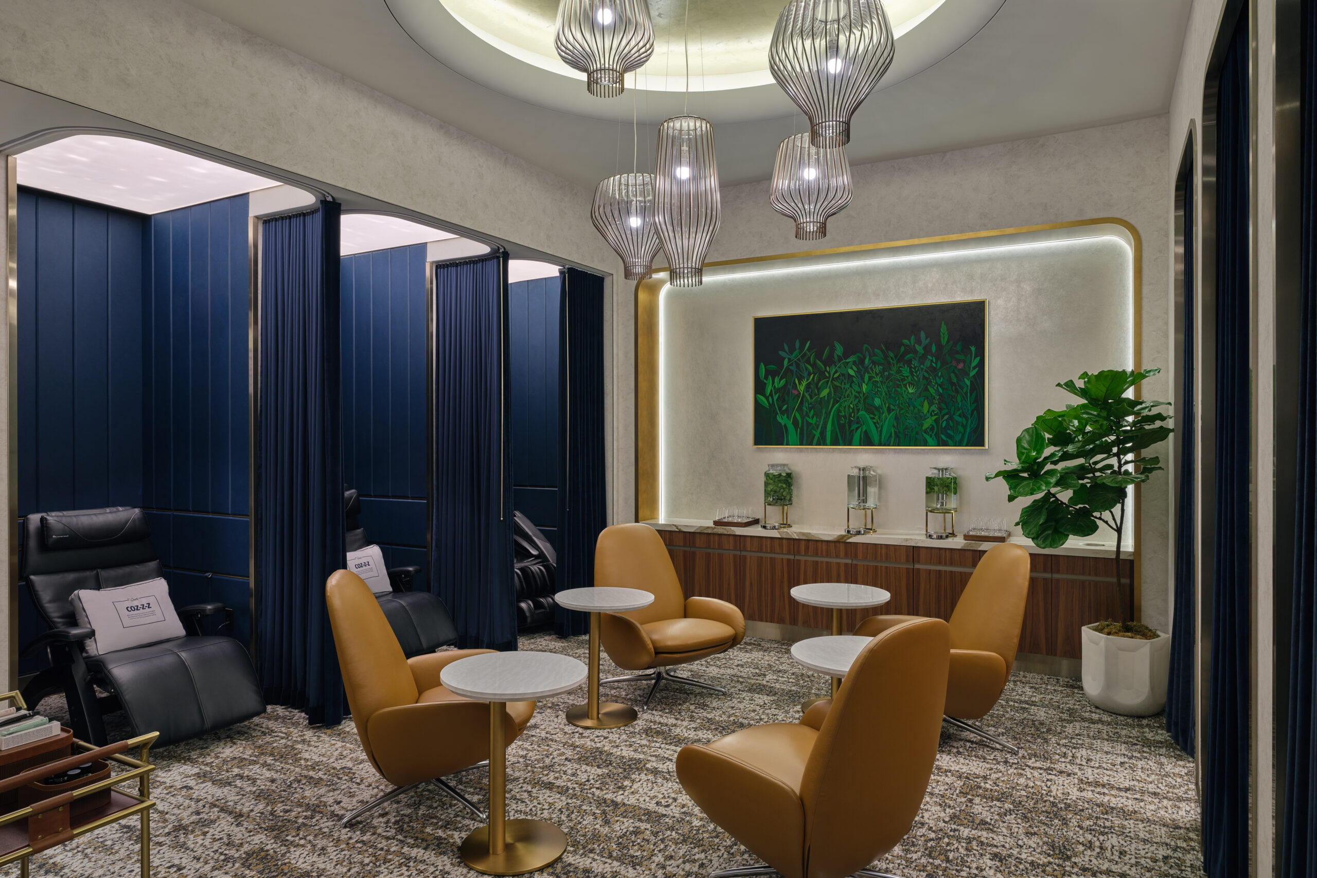 Delta One Lounge LAX seating area