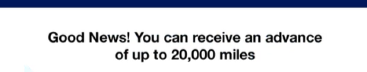 A screen shot from American Express showing how to request a Delta Miles Headstart.