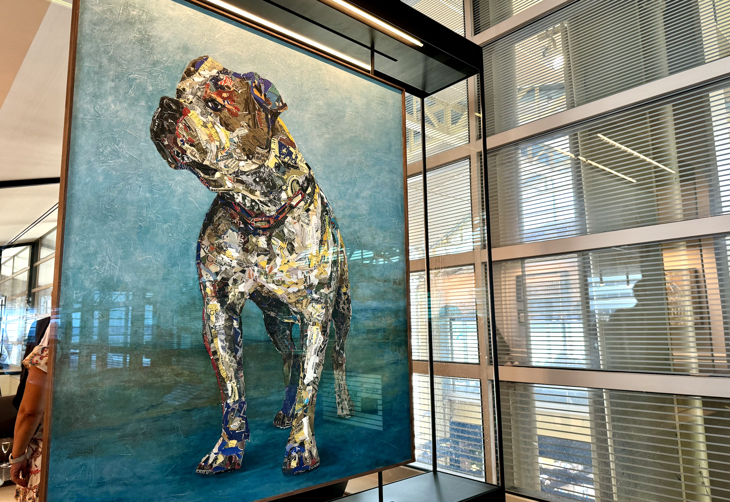 Watchdog artwork at the DCA Centurion Lounge