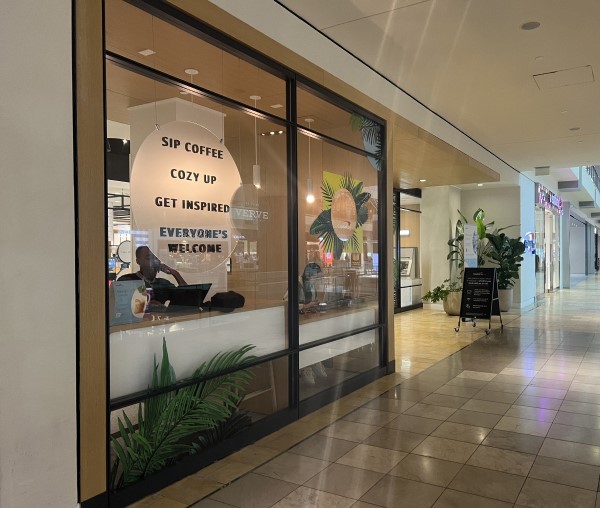 Capital One Cafe entrance in Houston Galleria