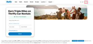 Thrifty Blue Chip Home page