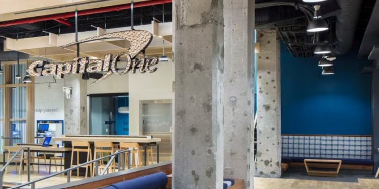A photo of the inside of the Capital One Cafe in Portland Oregon