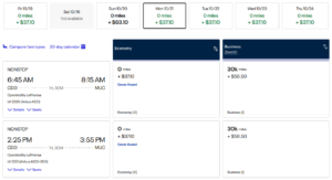 United Excursionist Perk free segment from CDG to MUC