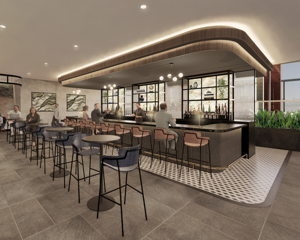 Centurion Lounge SLC rendering.