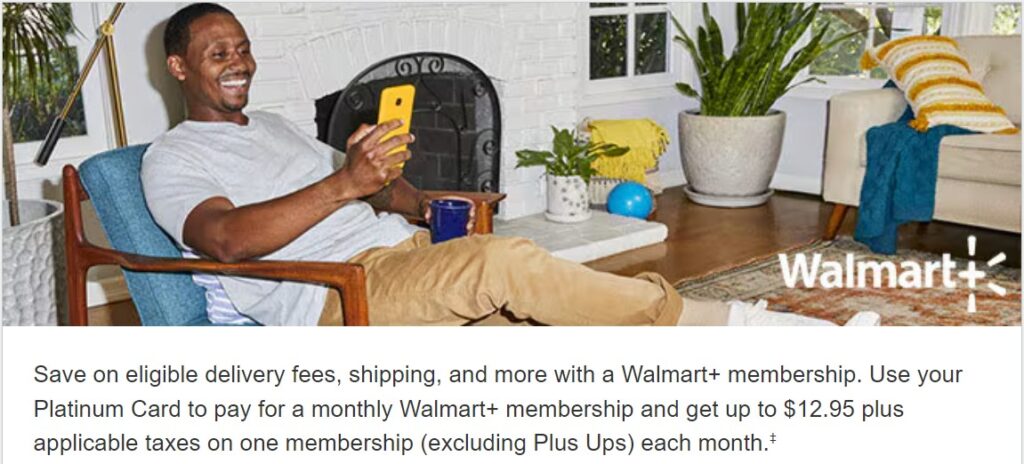 Amex Platinum Walmart+ Membership Statement Credit