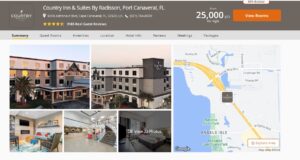 Points booking at the Country Suites Cape Canaveral
