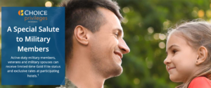 Choice Privileges military elite status banner