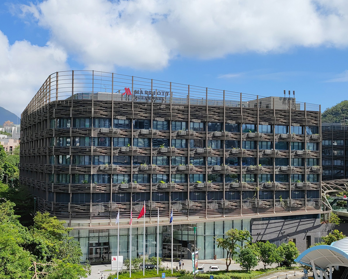 Marriott Ocean Park front in Hong Kong