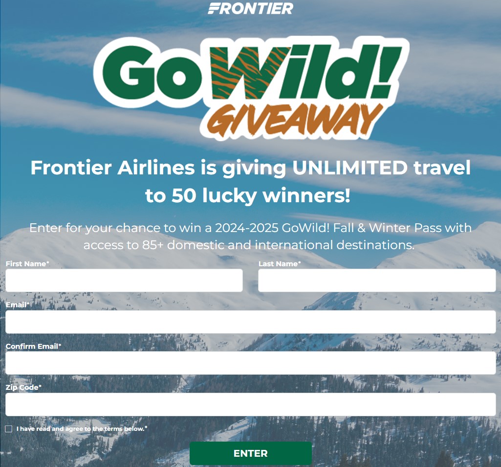 Frontier GoWild Pass Sweepstakes