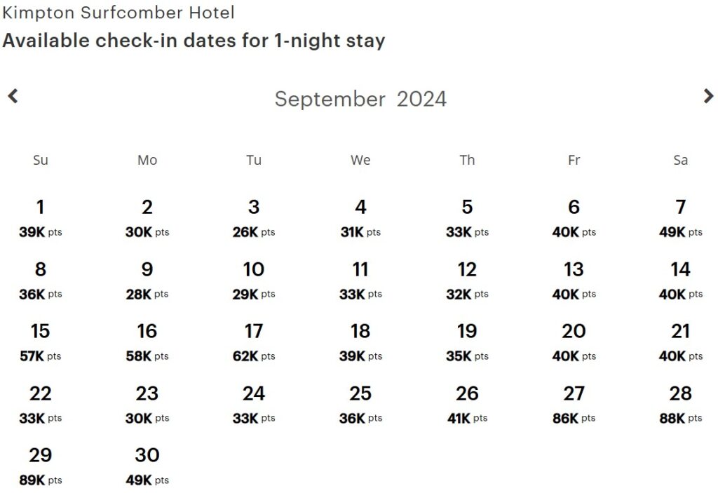 Kimpton Surfcomber Booking Prices