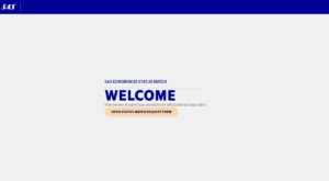 SAS status match homepage