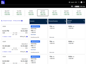 United award sale