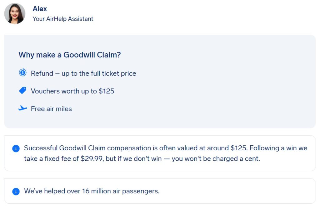 Airhelp Goodwill Claim