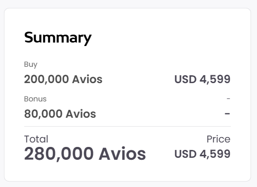 Pricing to buy 280,000 British Airways Avios in this flash sale until April 4, 2025