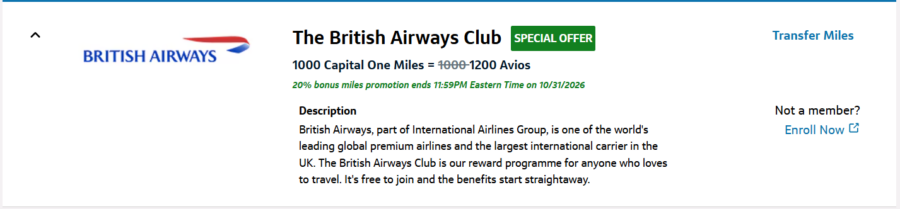 Flying Blue 20% transfer bonus from Capital One