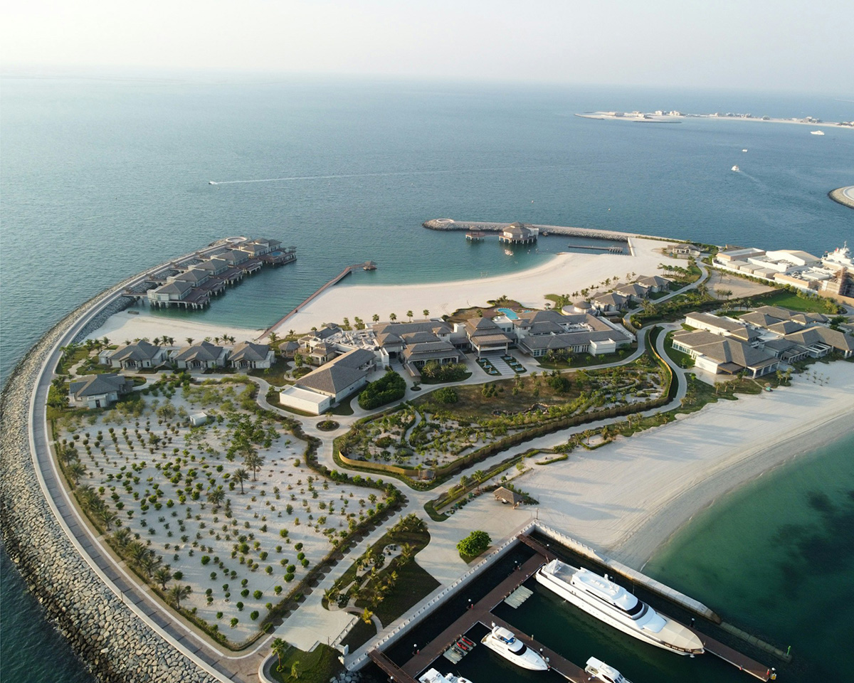 Arial view of Jumeirah Beach in Dubai