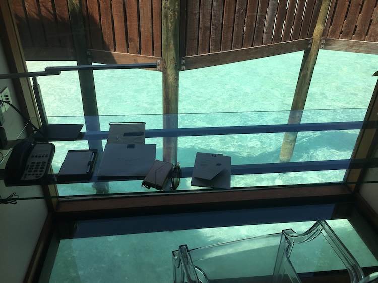 Conrad Maldives Rangali Island desk