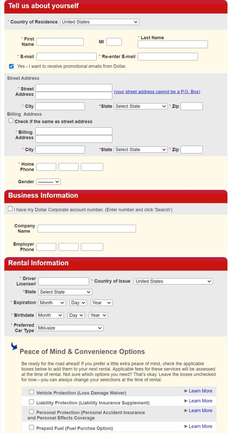 Dollar Rent a Car Guide How To Earn and Redeem Rewards