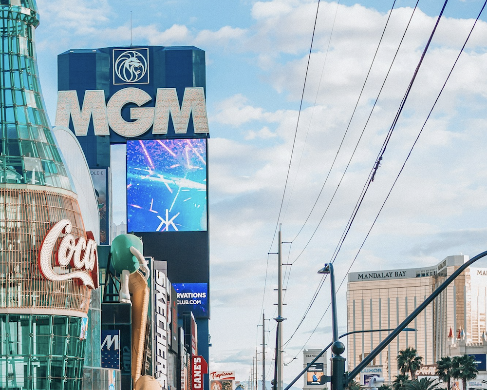 Sign for the MGM Grand in Las Vegas.