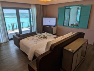 Overwater villa at Le Meridien Maldives