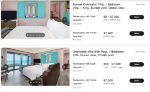 Upgraded Le Meridien Maldives rooms you can book with points